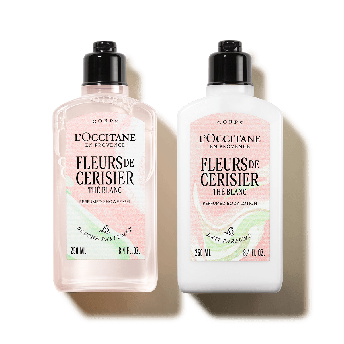 Dúo corporal Fleurs de Cerisier Thé Blanc