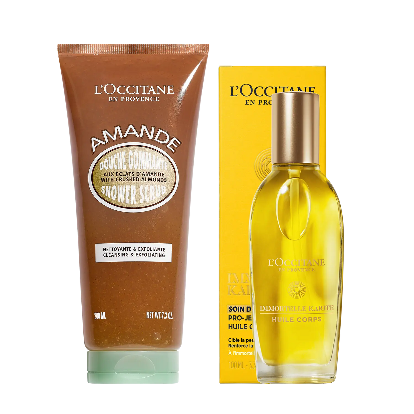 Dúo Exfoliante Corporal Aceite Karité Siempreviva