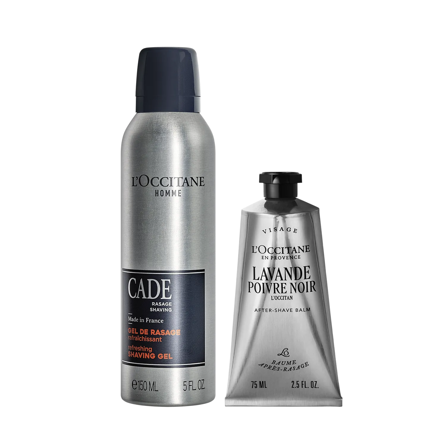 Dúo de Afeitado Gel y After-shave Lavande Poivre Noir