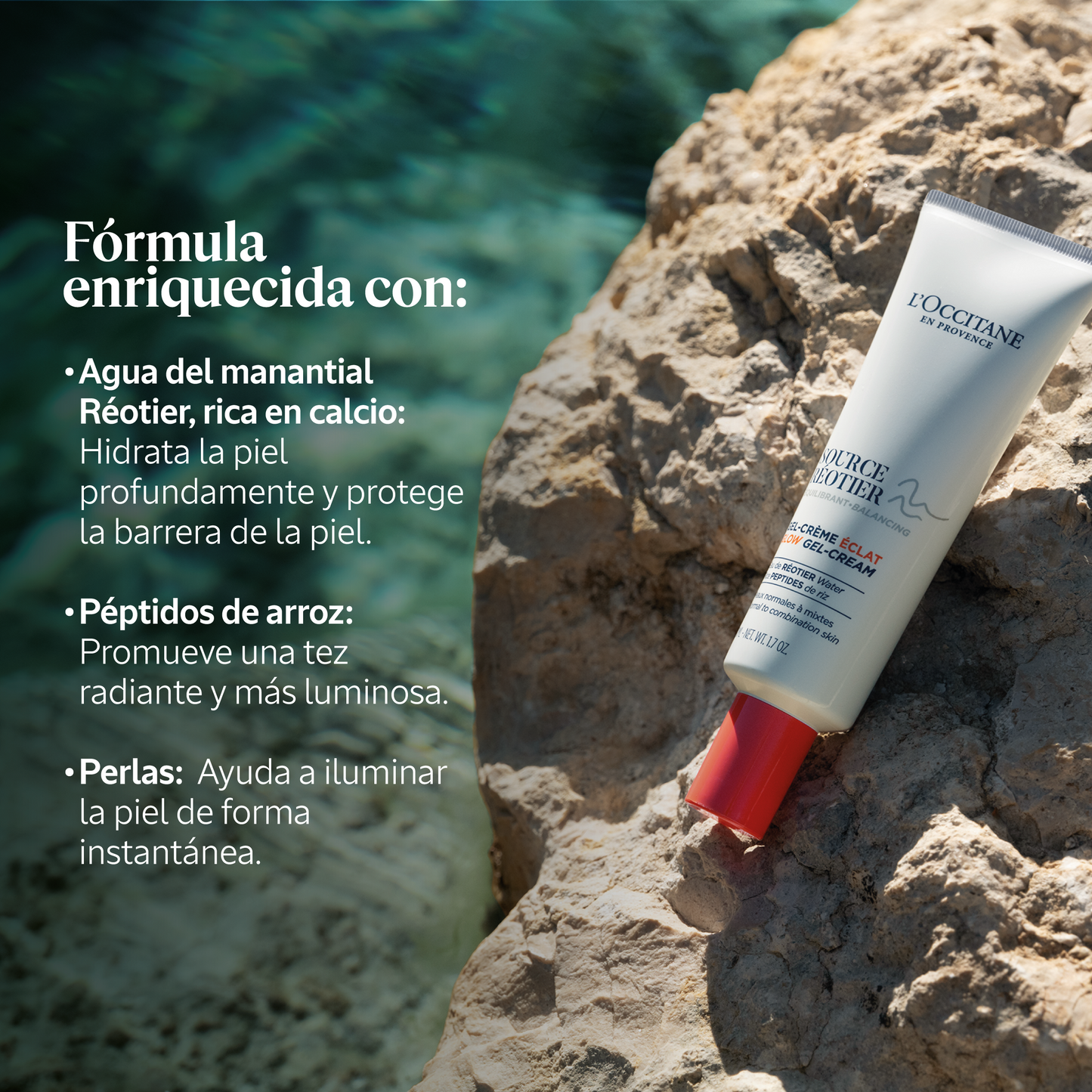 Gel-crema iluminadora Source Reotier