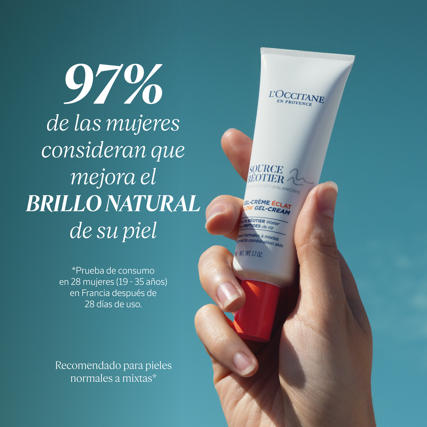 Gel-crema iluminadora Source Reotier