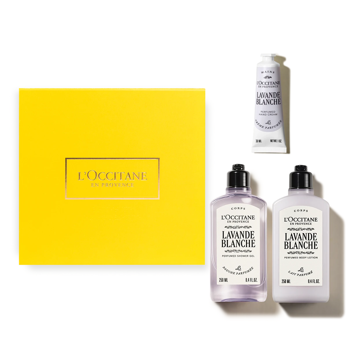 Trío corporal Lavande Blanche