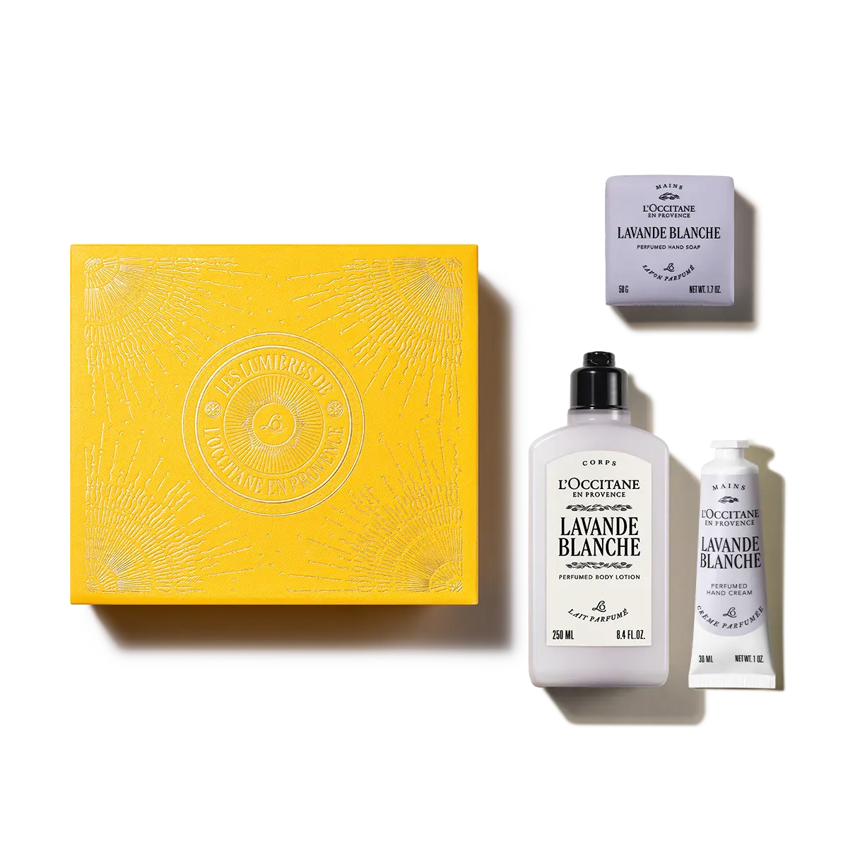 Trío corporal Lavande Blanche