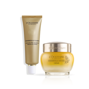 Dúo Facial Crema de Cuello y Crema Immortelle Divina