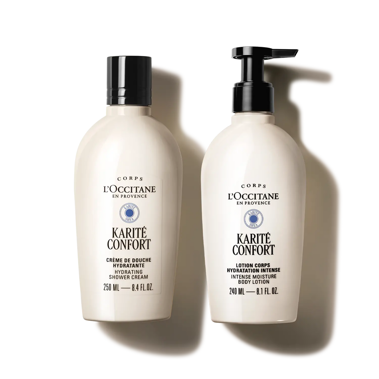 Dúo Crema de Ducha y Loción Hidratante Karité Confort