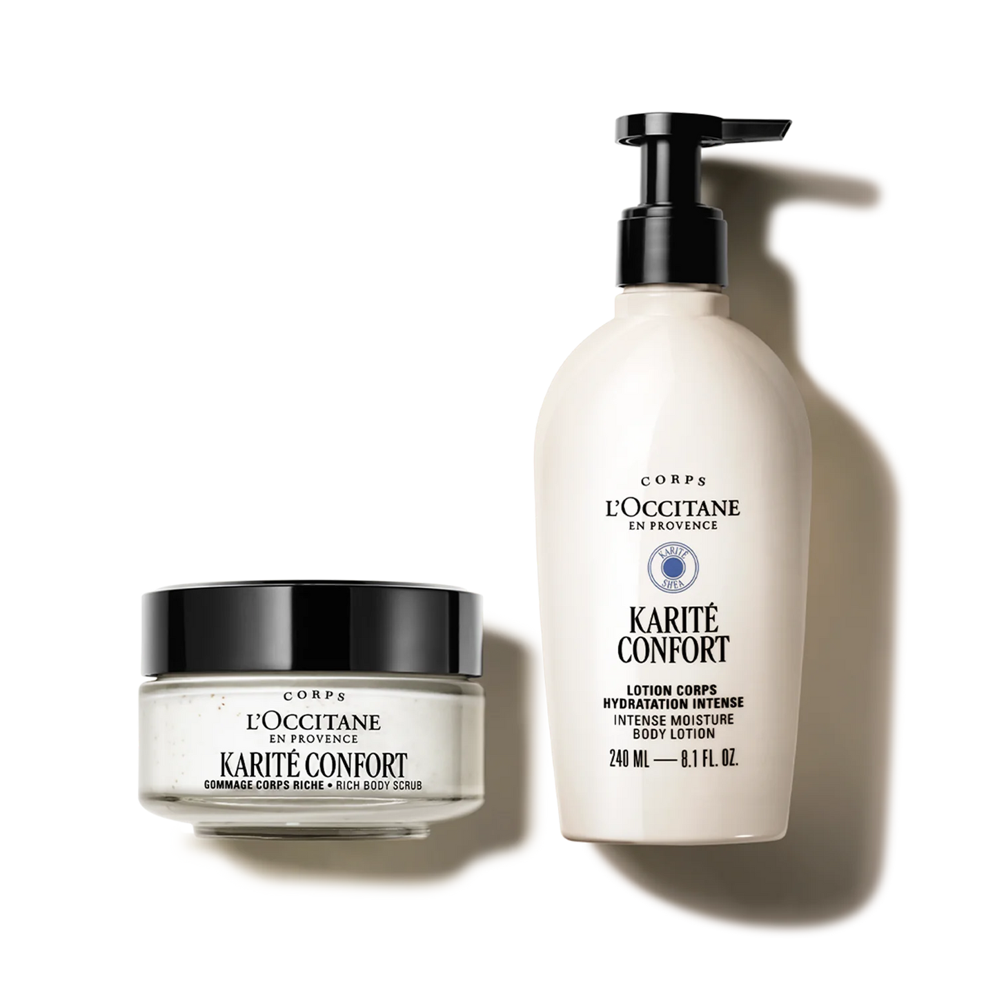 Dúo Exfoliante y Loción Hidratante Karité Confort