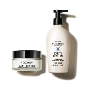 Dúo Exfoliante y Loción Hidratante Karité Confort