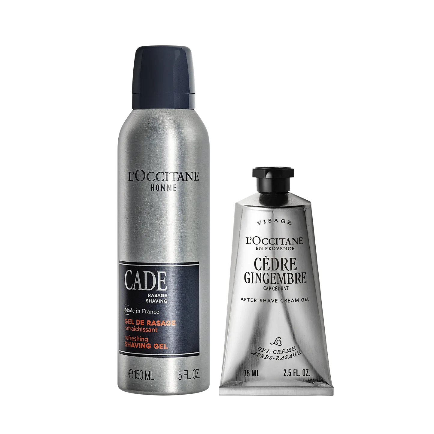Dúo de Afeitado Gel y After-shave Cèdre Gingembre