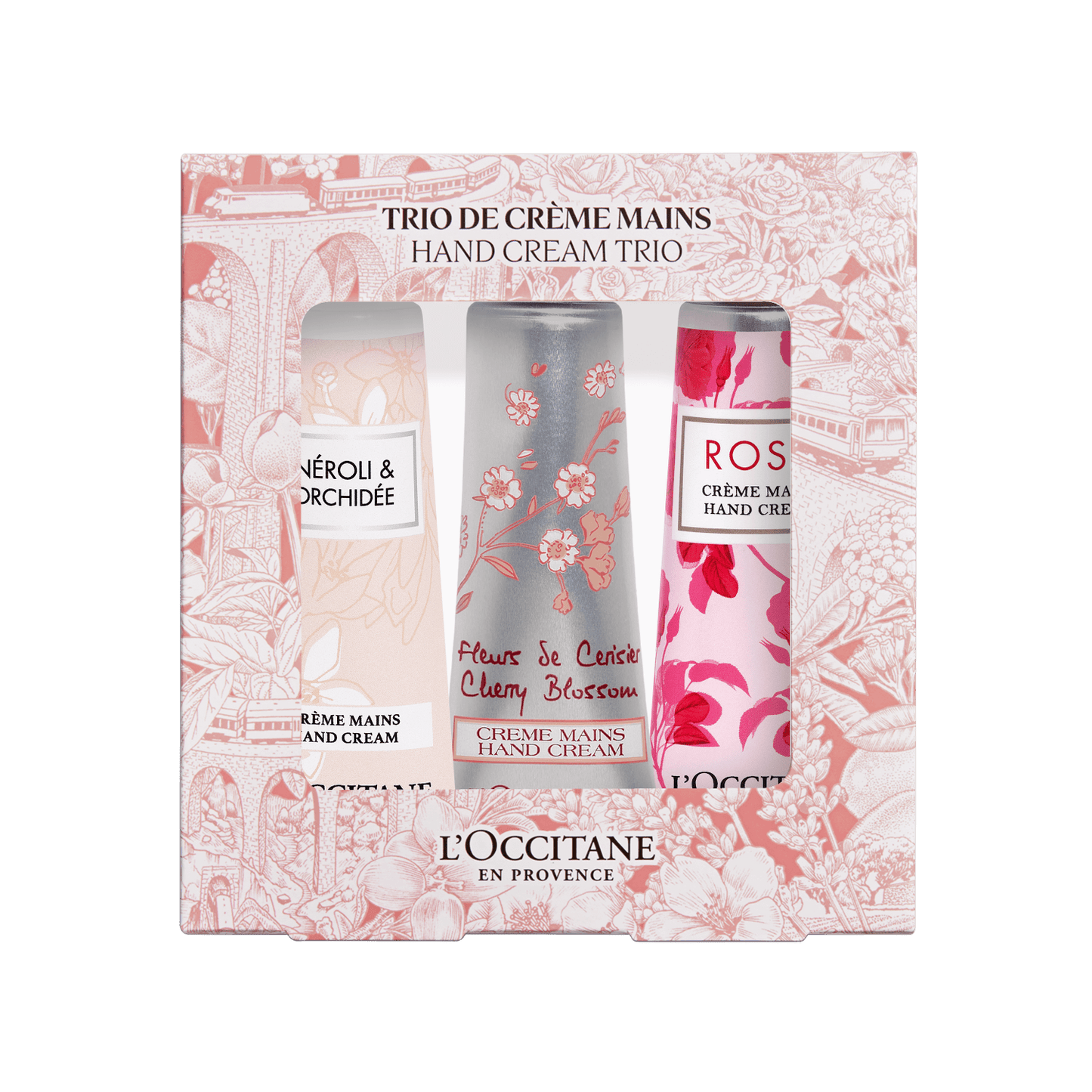 Trío de crema de manos Floral