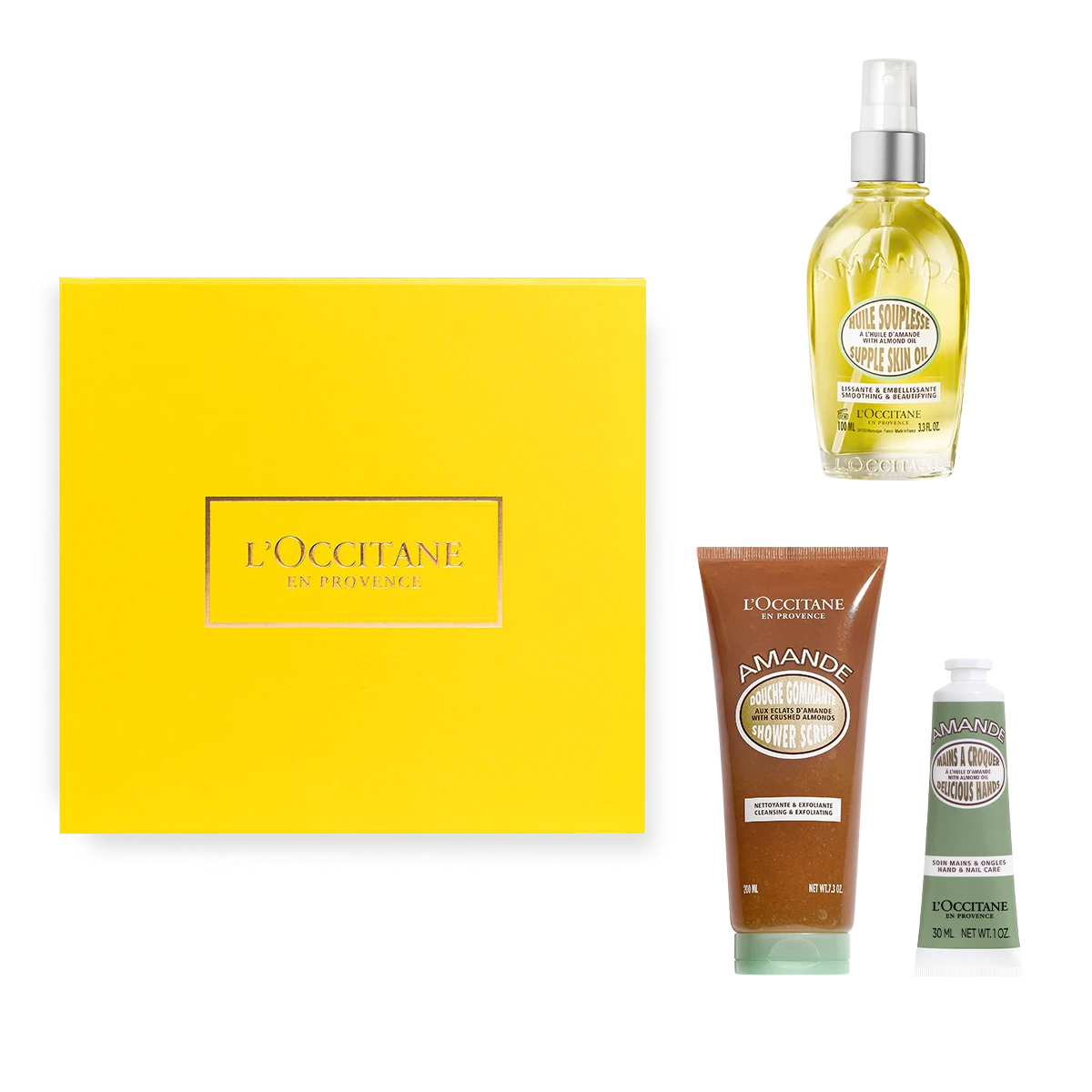 Trío de Baño Exfoliante Almendra