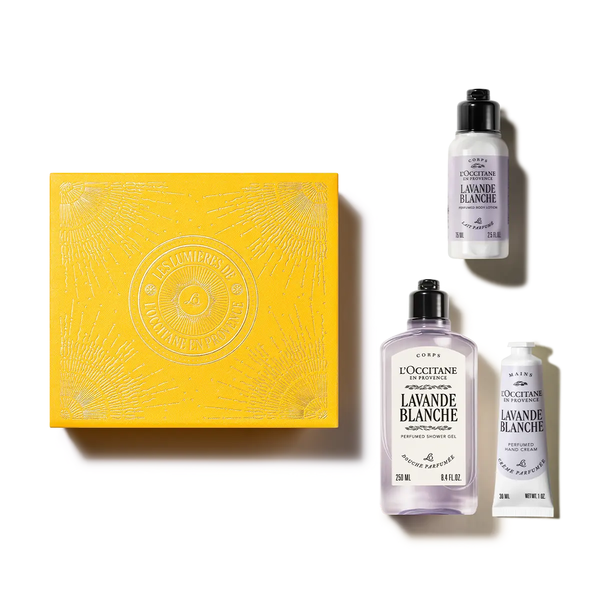 Trío corporal Lavande Blanche