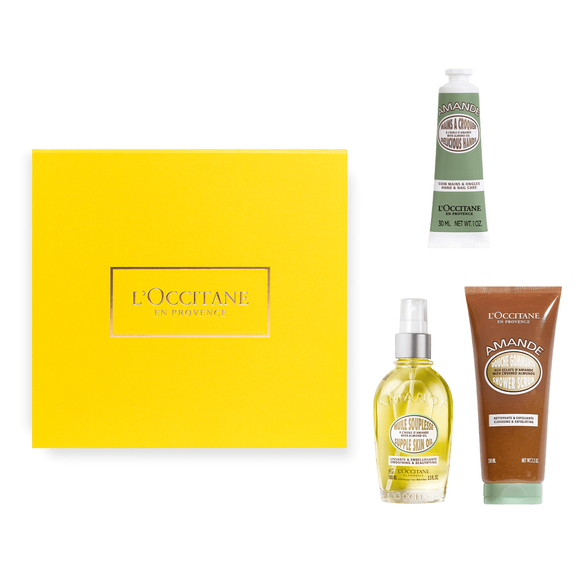 Set Trío de Baño Exfoliante Almendra