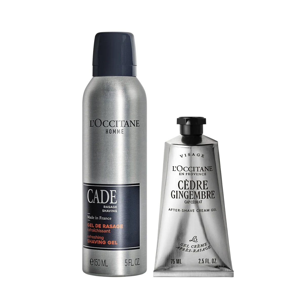 Dúo de Afeitado Gel y After-shave Cèdre Gingembre