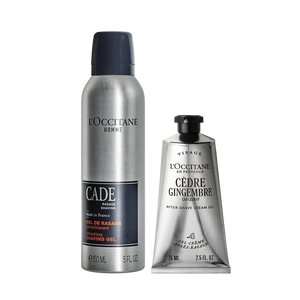 Dúo de Afeitado Gel y After-shave Cèdre Gingembre